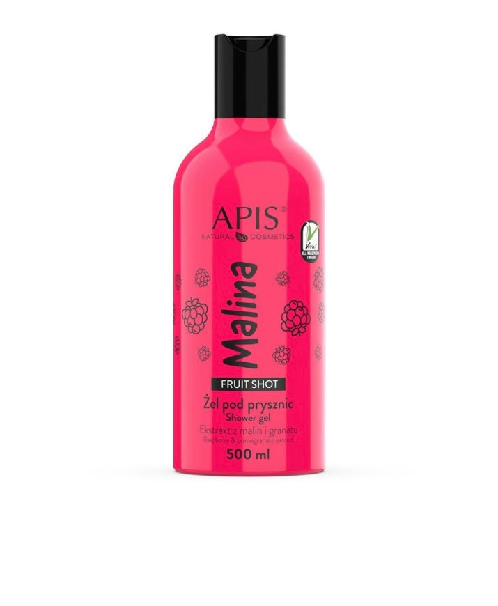 Apis Fruit Shot Malina Żel pod Prysznic dla każdego Rodzaju Skóry 500ml