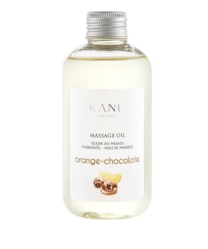 Kanu Nature Nawilżający Olejek do Masażu o Zapachu Świeżej Pomarańczy i Czekolady 200ml