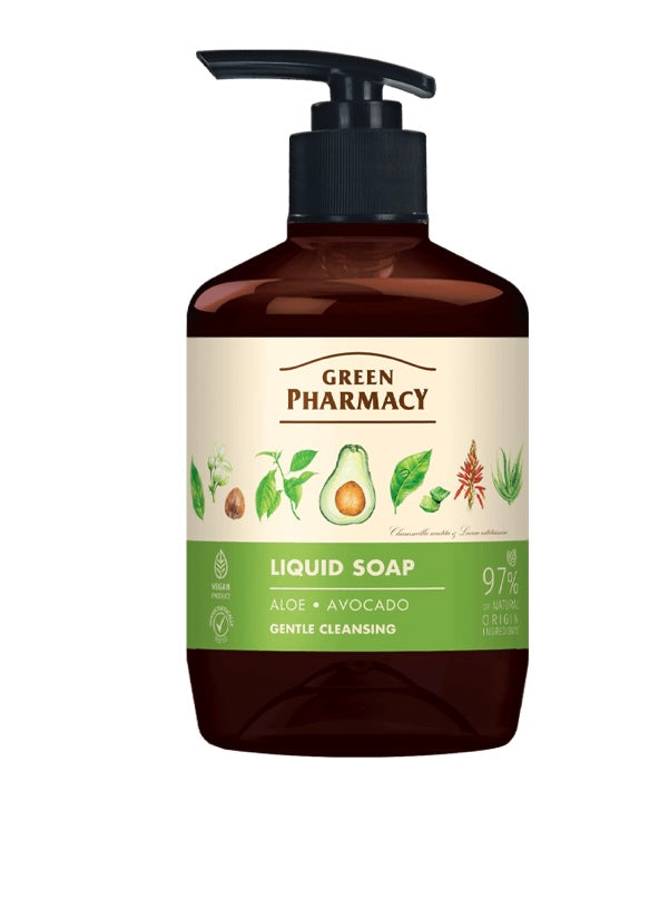 Green Pharmacy Mydło w Płynie Aloes i Awokado 460ml