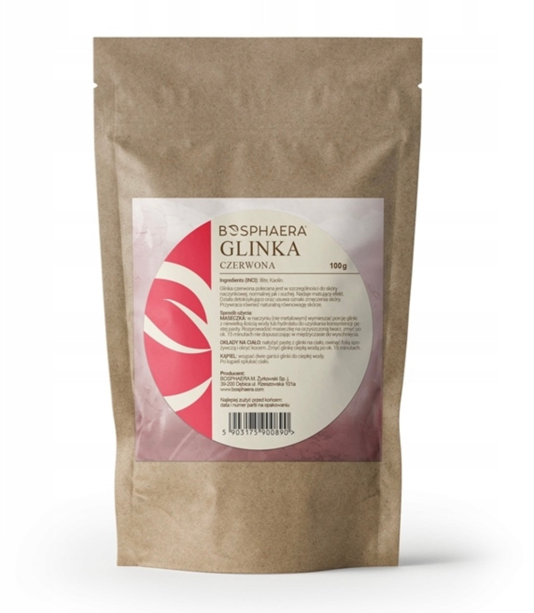 Bosphaera Glinka czerwona 100g
