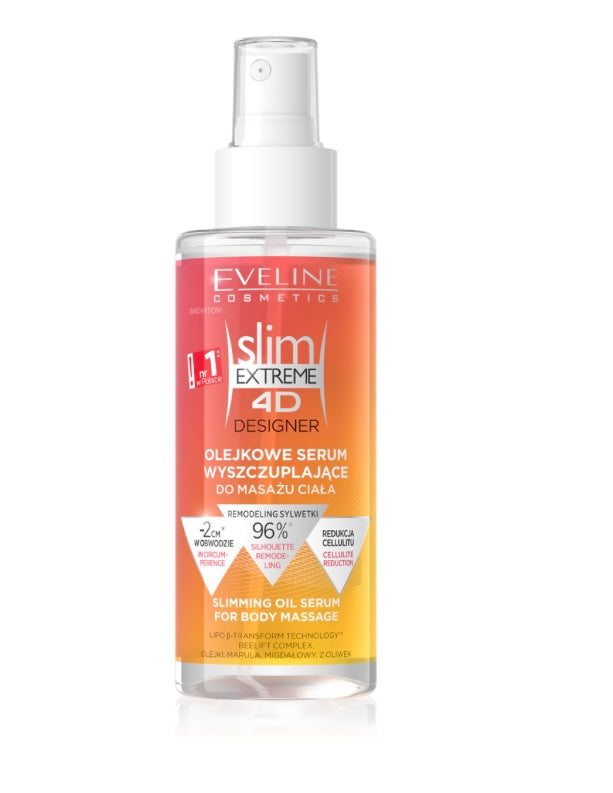 Eveline Slim Extreme 4D Designer Olejkowe Serum Wyszczuplające do Masażu Ciała 150ml