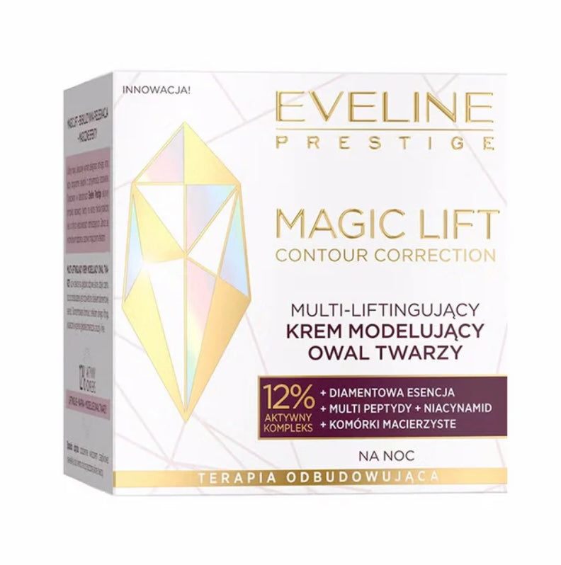 Eveline Multi-liftingujący krem modelujący owal twarzy, na noc