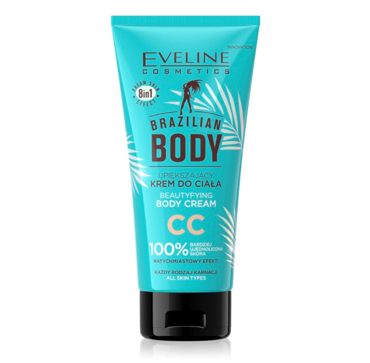 Eveline Brazilian Body Upiększający Krem do Ciała CC dla każdego Rodzaju Skóry 150ml