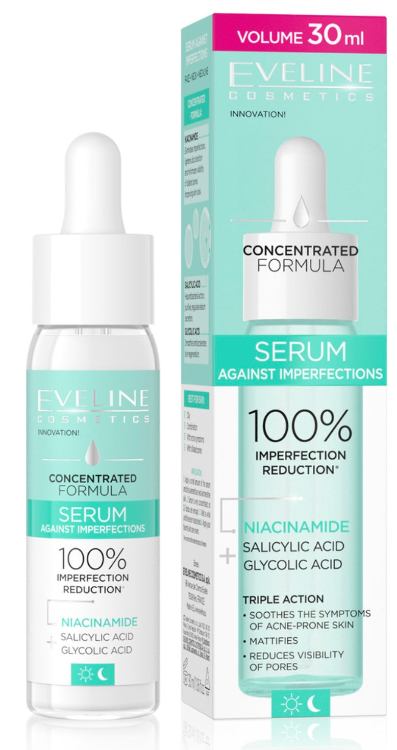Eveline Skoncentrowana Formuła Serum Serum Tuszujące Niedoskonałości 30ml