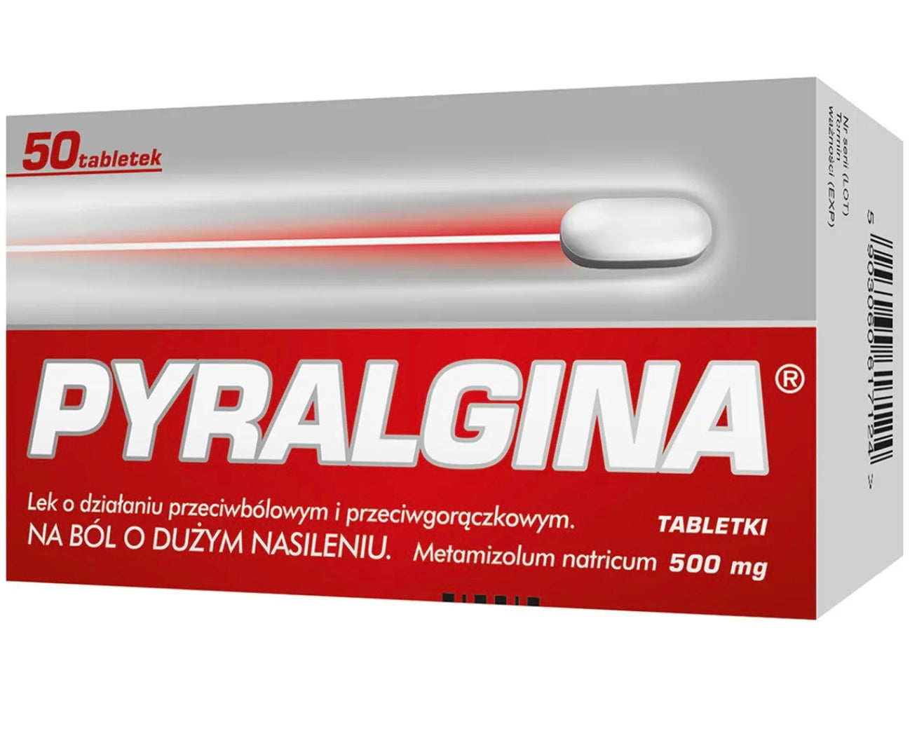 Pyralgina 500 mg, 50 tabletek