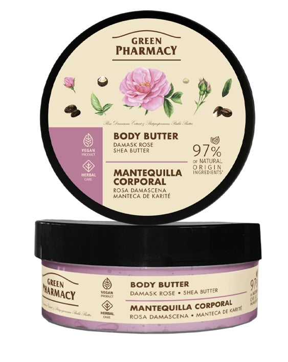 Green Pharmacy Masło do Ciała Róża Damasceńska i Masło Shea 200ml