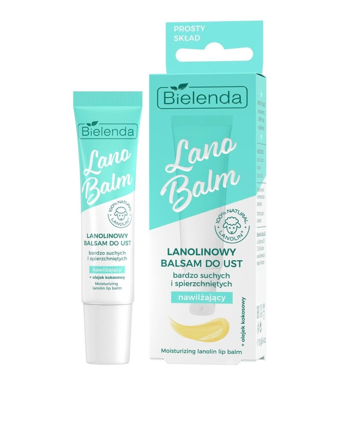 Bielenda Lano Balm Lanolinowy Nawilżający Balsam do Ust 10ml