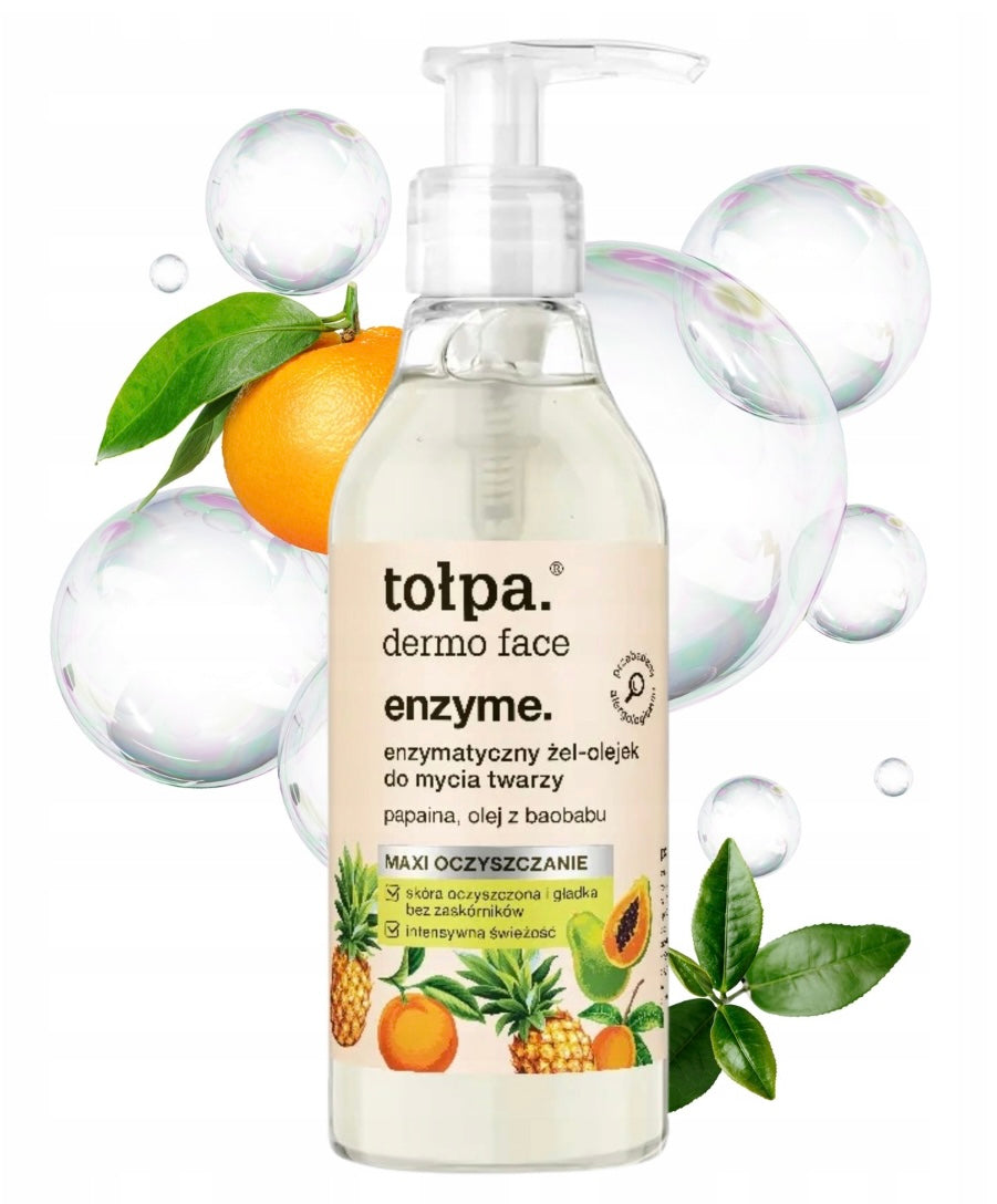 Enzymatyczny Żel-Olejek do Mycia Twarzy Dermo Face Enzyme 195 ml Tołpa