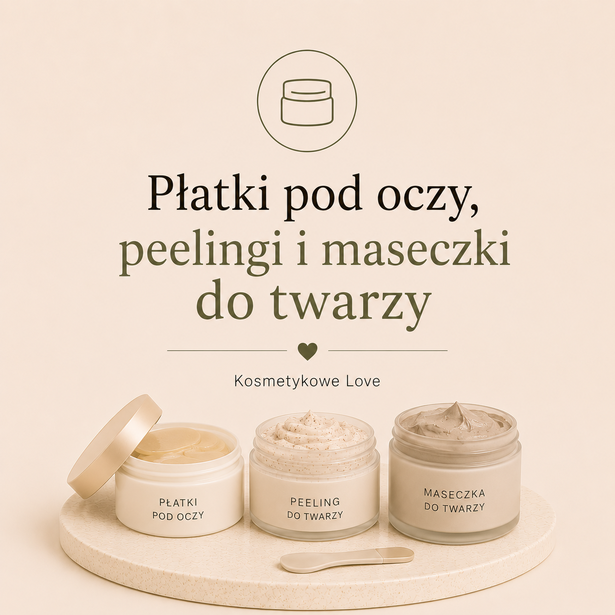 Płatki pod oczy, peelingi i maseczki do twarzy