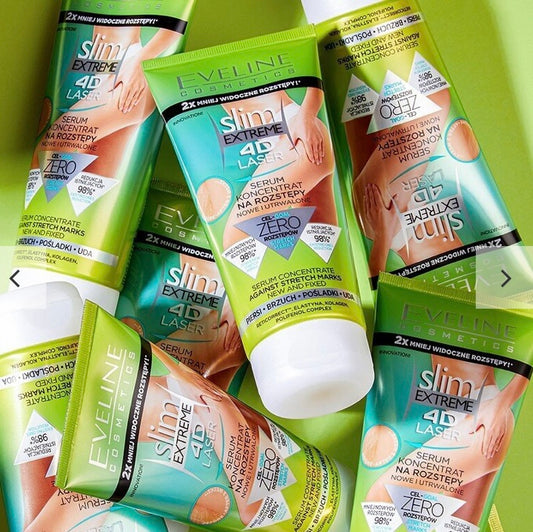 Eveline Slim EXtreme 4D Laser Serum Koncentrat na Rozstępy Nowe i Utrwalone 150ml