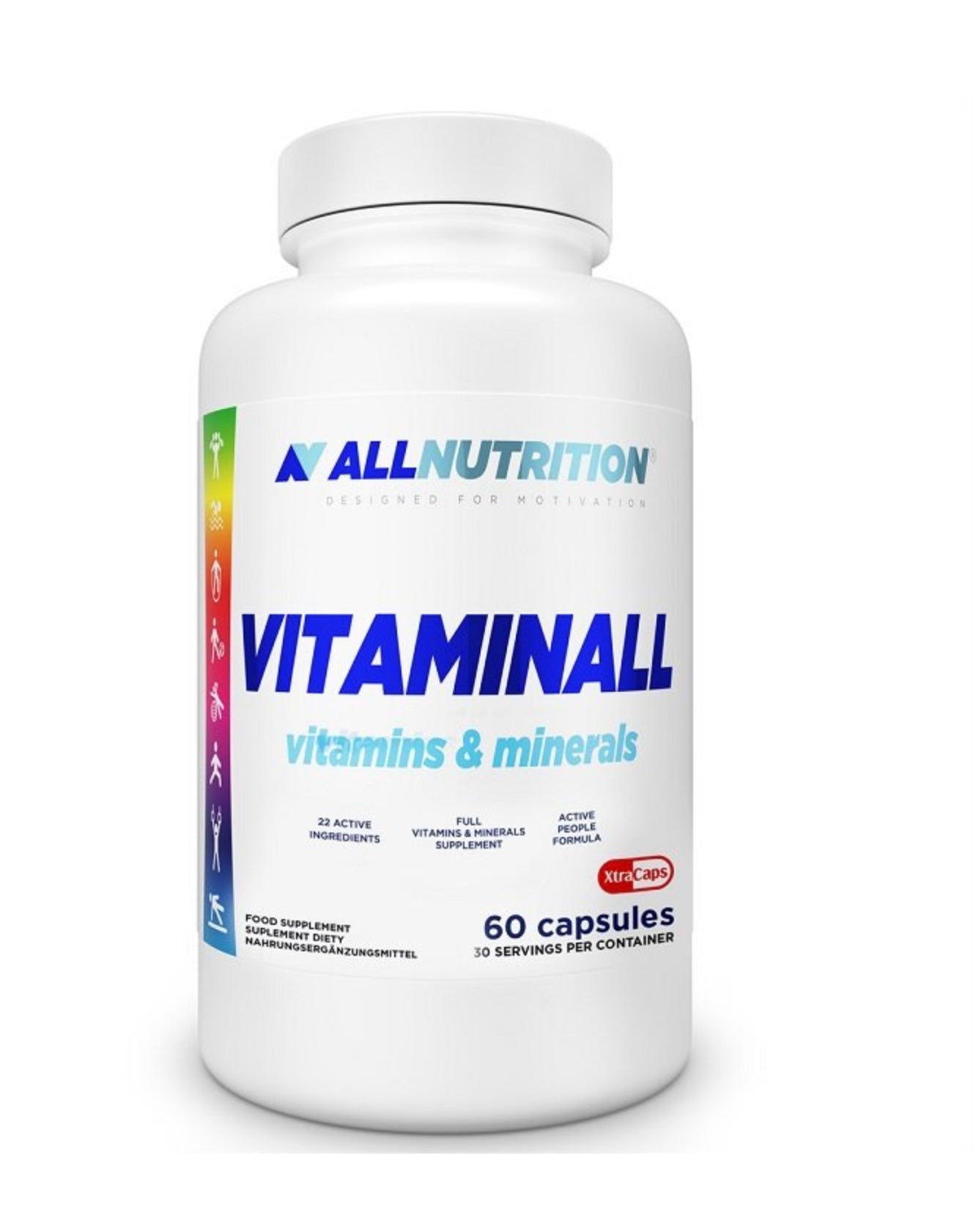 04/2026 AllNutrition Vitaminall Witaminy i Minerały Zmniejszające Zmęczenie i Znużenie 60 Kapsułek