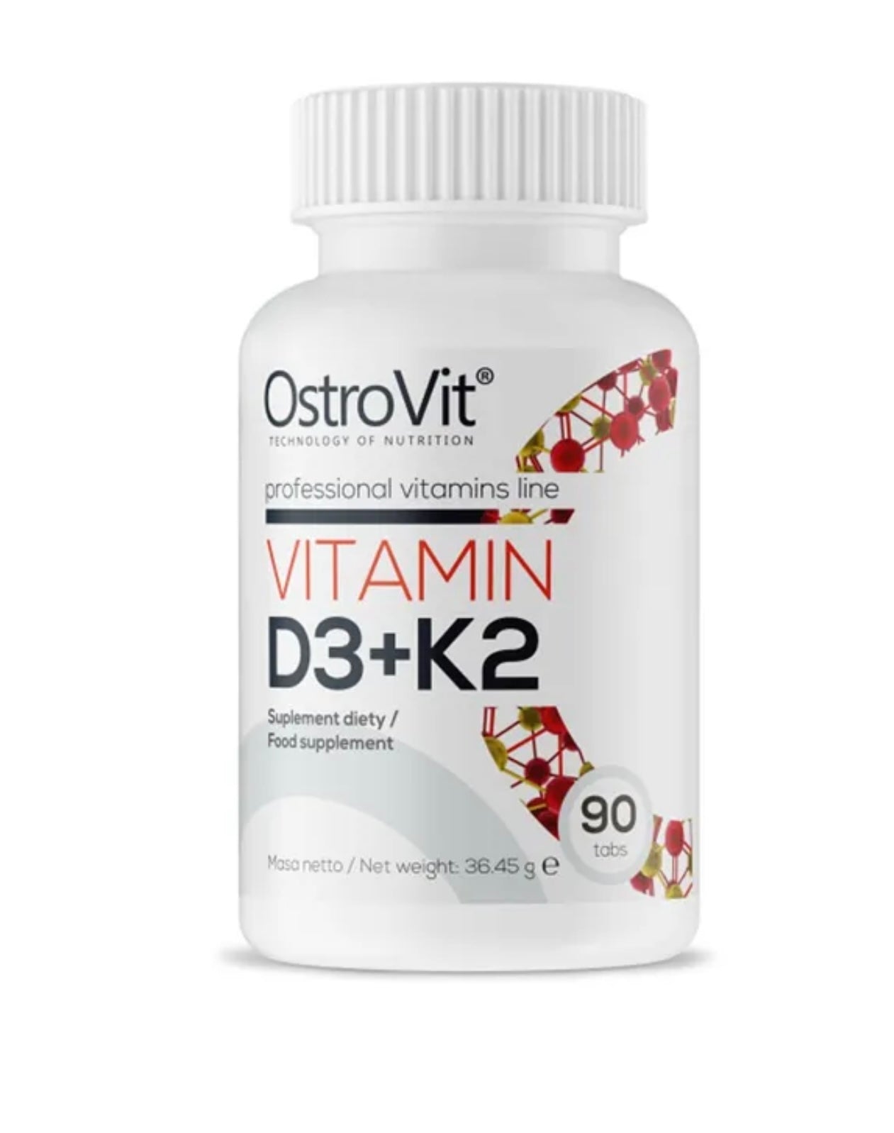 OstroVit Vitamin D3 + K2, 90 tabletek