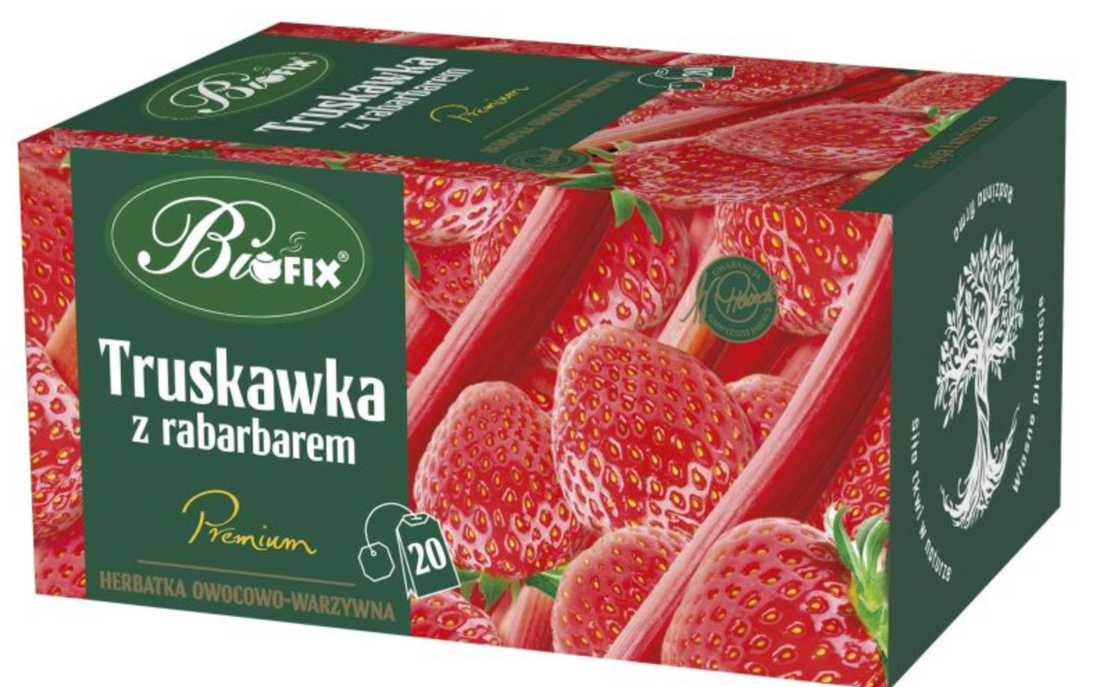 Bi fix Truskawka z rabarbarem Herbatka owocowo - warzywna ekspresowa