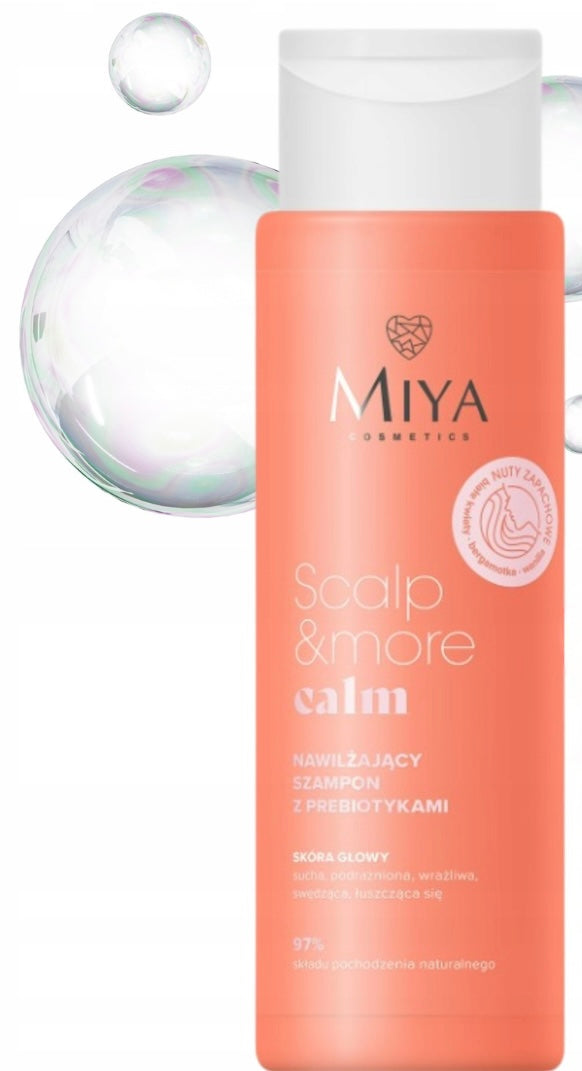 Szampon Nawilżający Regenerujący z Prebiotykami Skuteczny Calm 300 ml Miya
