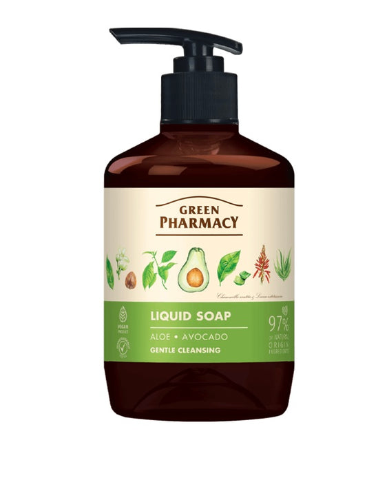 Green Pharmacy Mydło w Płynie Aloes i Awokado 460ml
