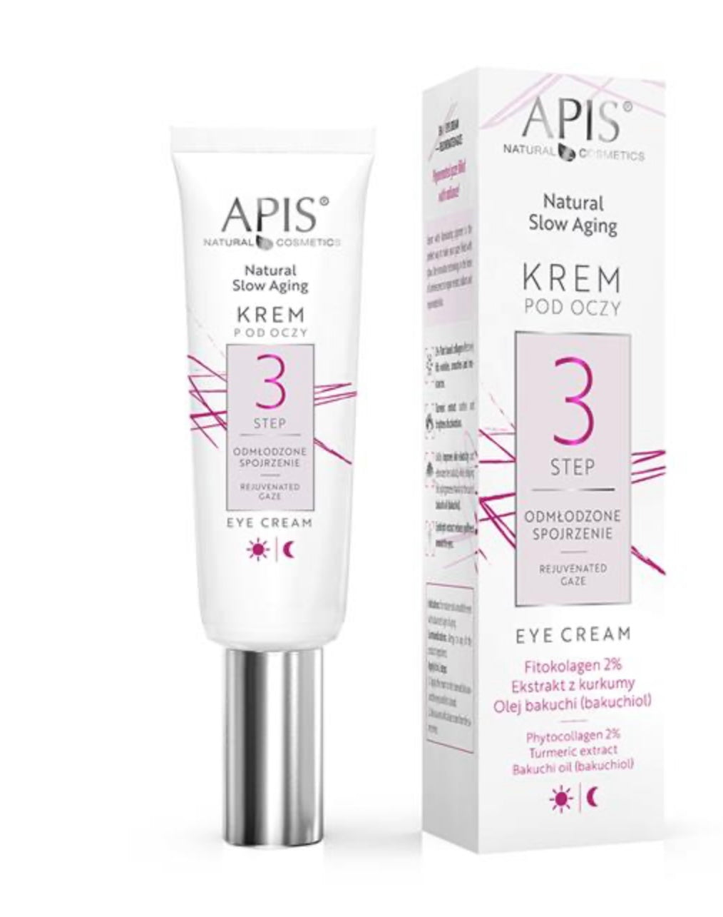 Apis NATURAL SLOW AGING
Krem pod oczy STEP 3 ODMŁODZONE SPOJRZENIE / 15ml