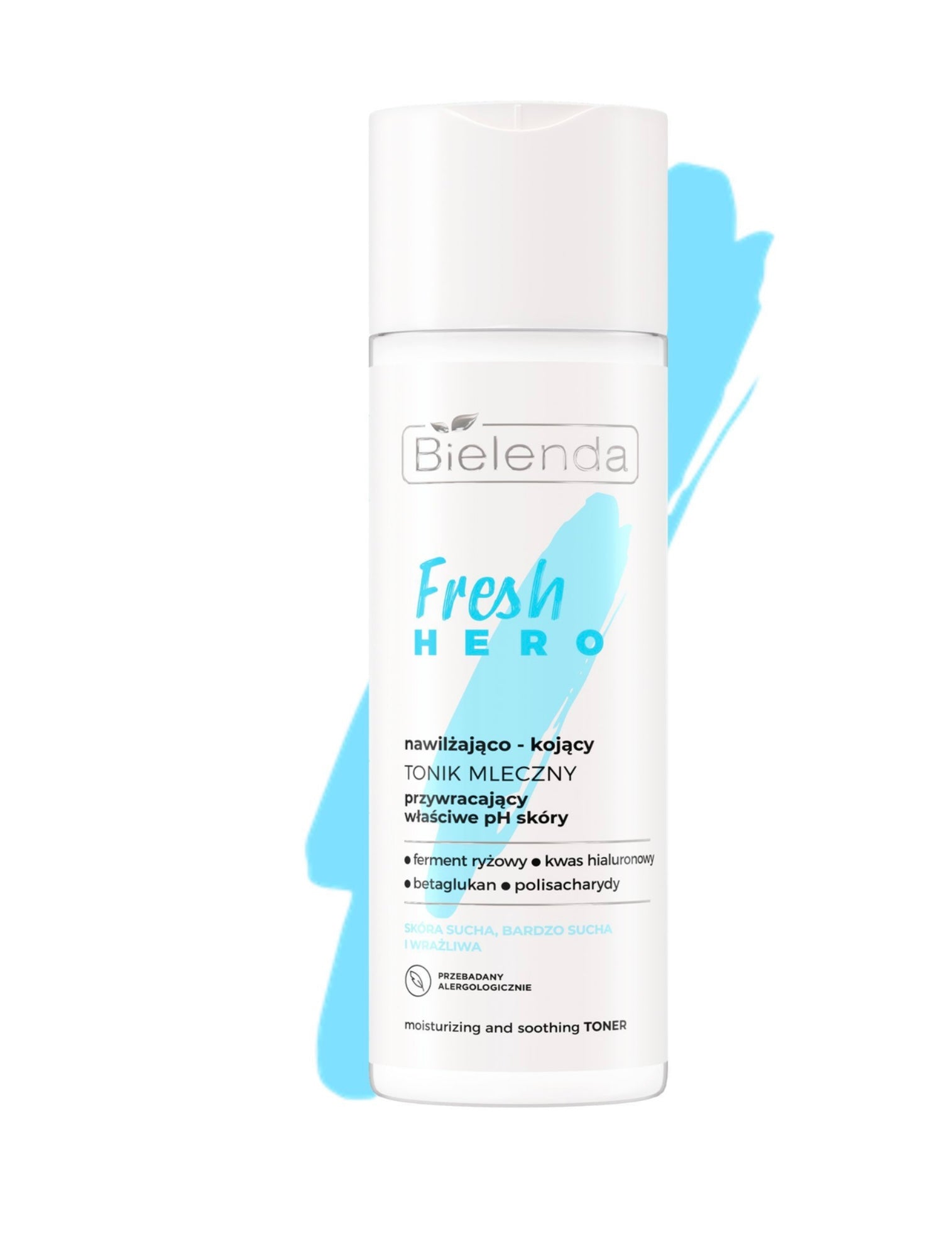 Bielenda Fresh Hero Nawilżająco - Kojący Tonik Mleczny dla Skóry Suchej i Bardzo Suchej 200ml
