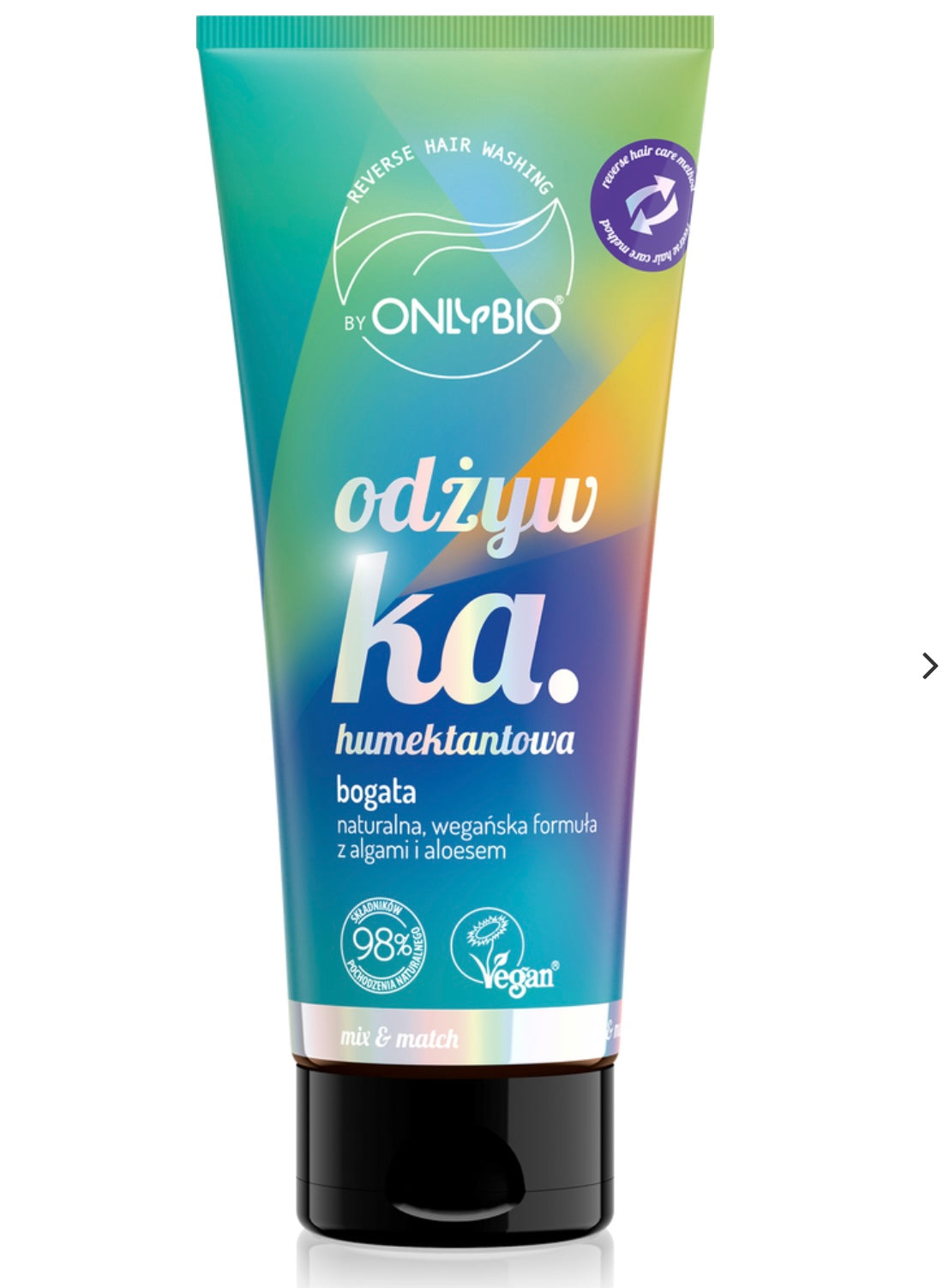 OnlyBio Reverse Washing Bogata Odżywka Humektantowa dla Włosów Suchych i Łamliwych 200ml