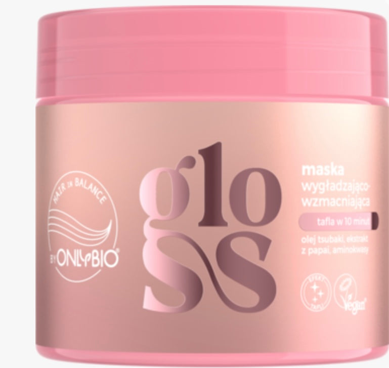 ONLYBIO HAIR IN BALANCE Gloss
Maska do włosów, wygładzająco-wzmacniająca, efekt tafli