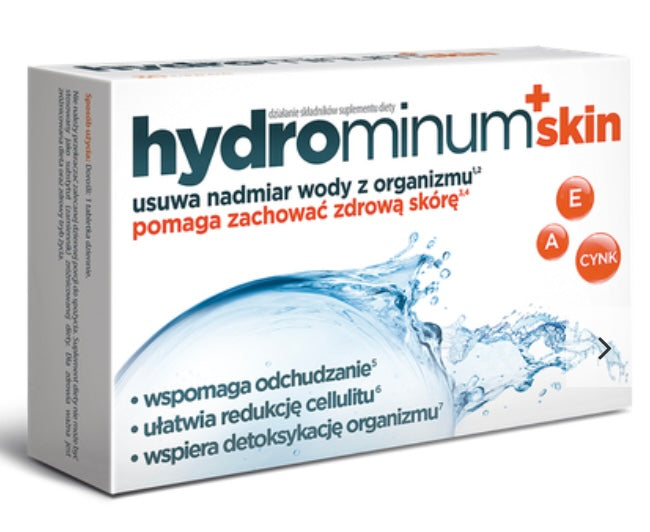 Hydrominum Skin Usuwa Nadmiar Wody z Organizmu 30 Tabletek