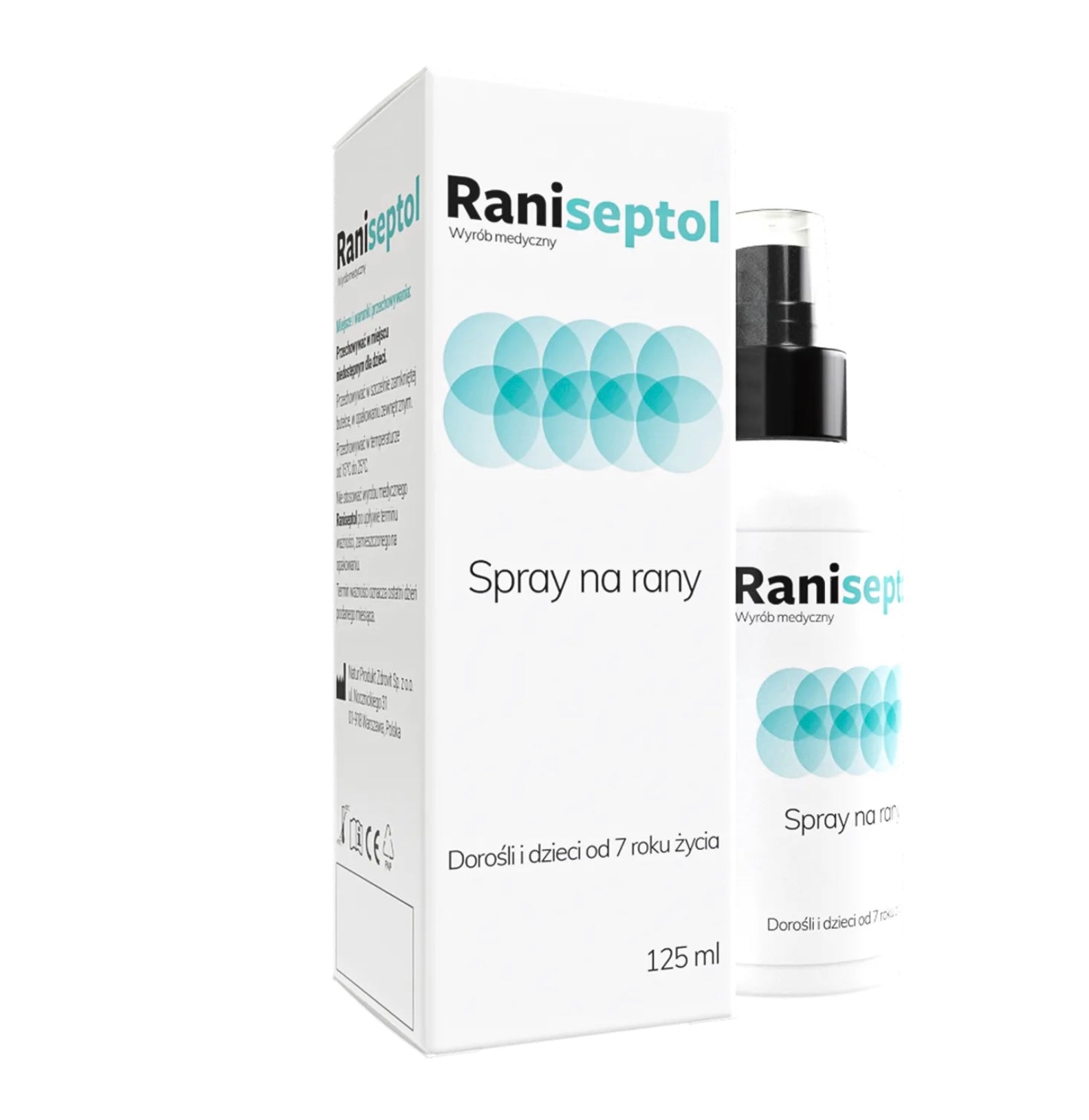 Raniseptol, spray na rany, 125 ml