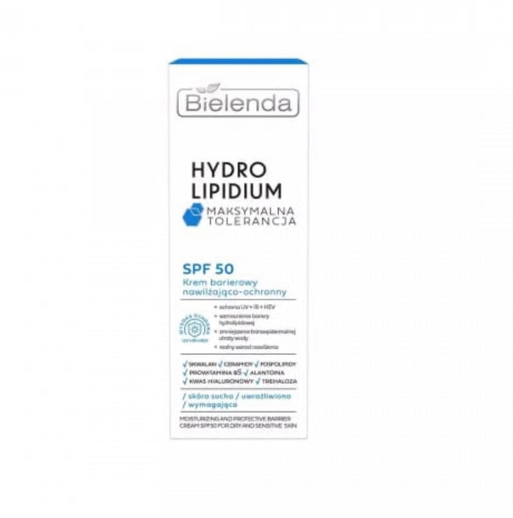 07/2026 Bielenda Hydro Lipidum Nawilżająco- Ochronny Barierowy Krem Do Twarzy SPF50
