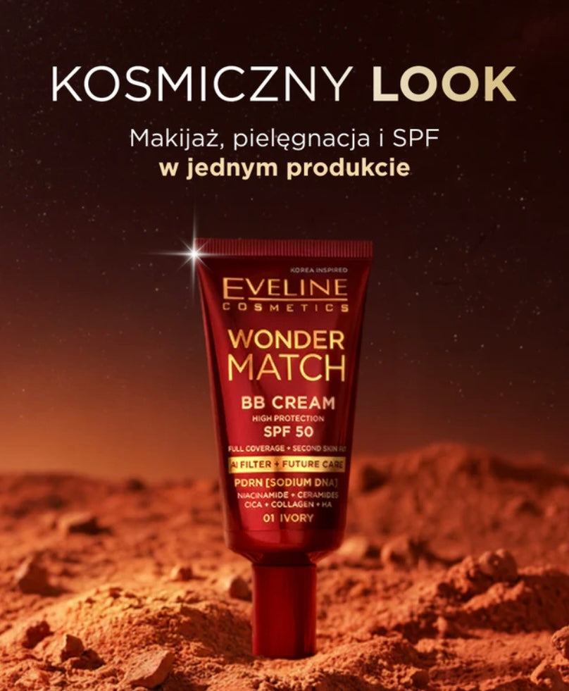 Eveline WONDER MATCH
Krem BB z SPF 50