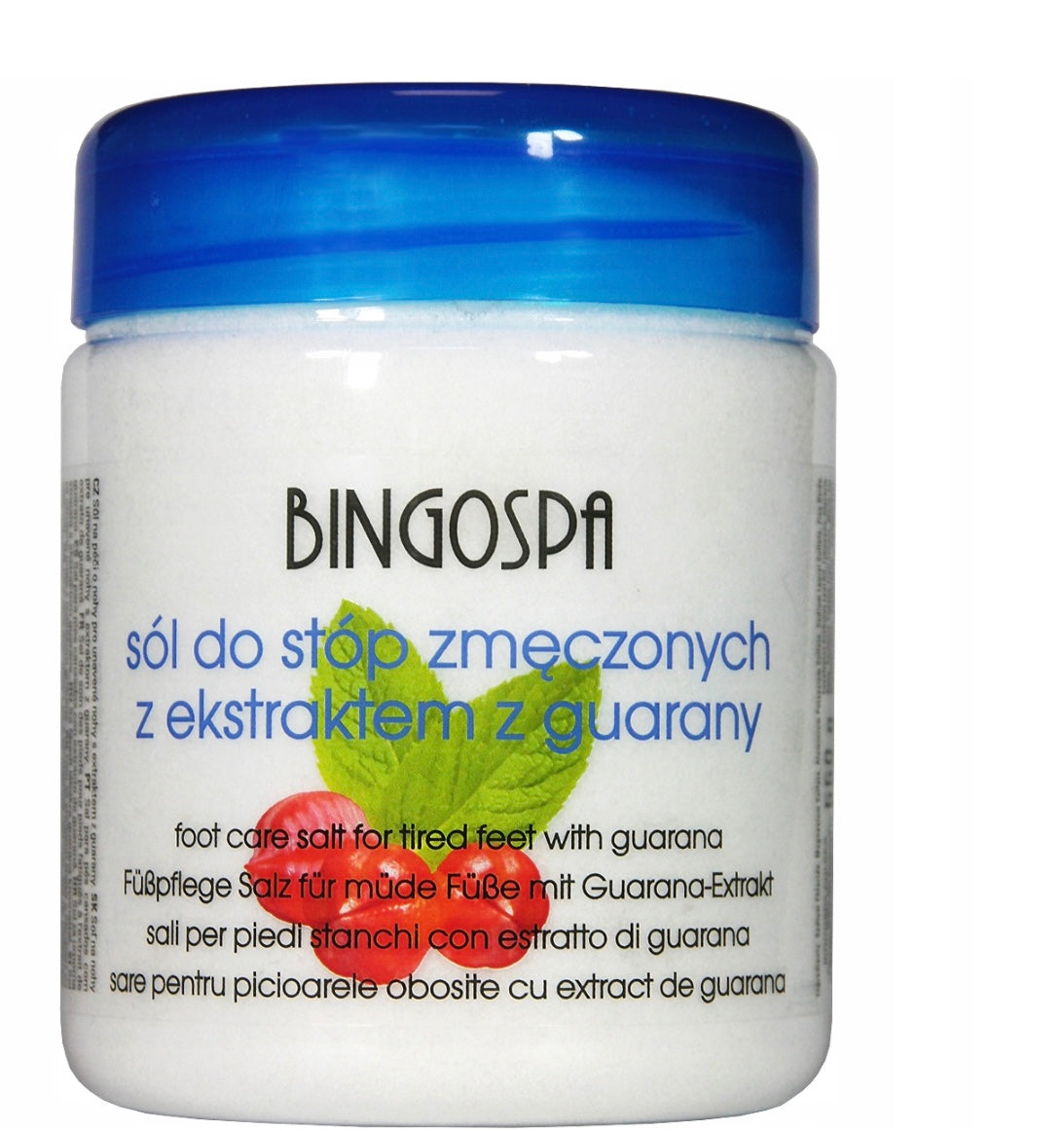 BingoSpa Sól do stóp zmęczonych z ekstraktem z guarany 550g