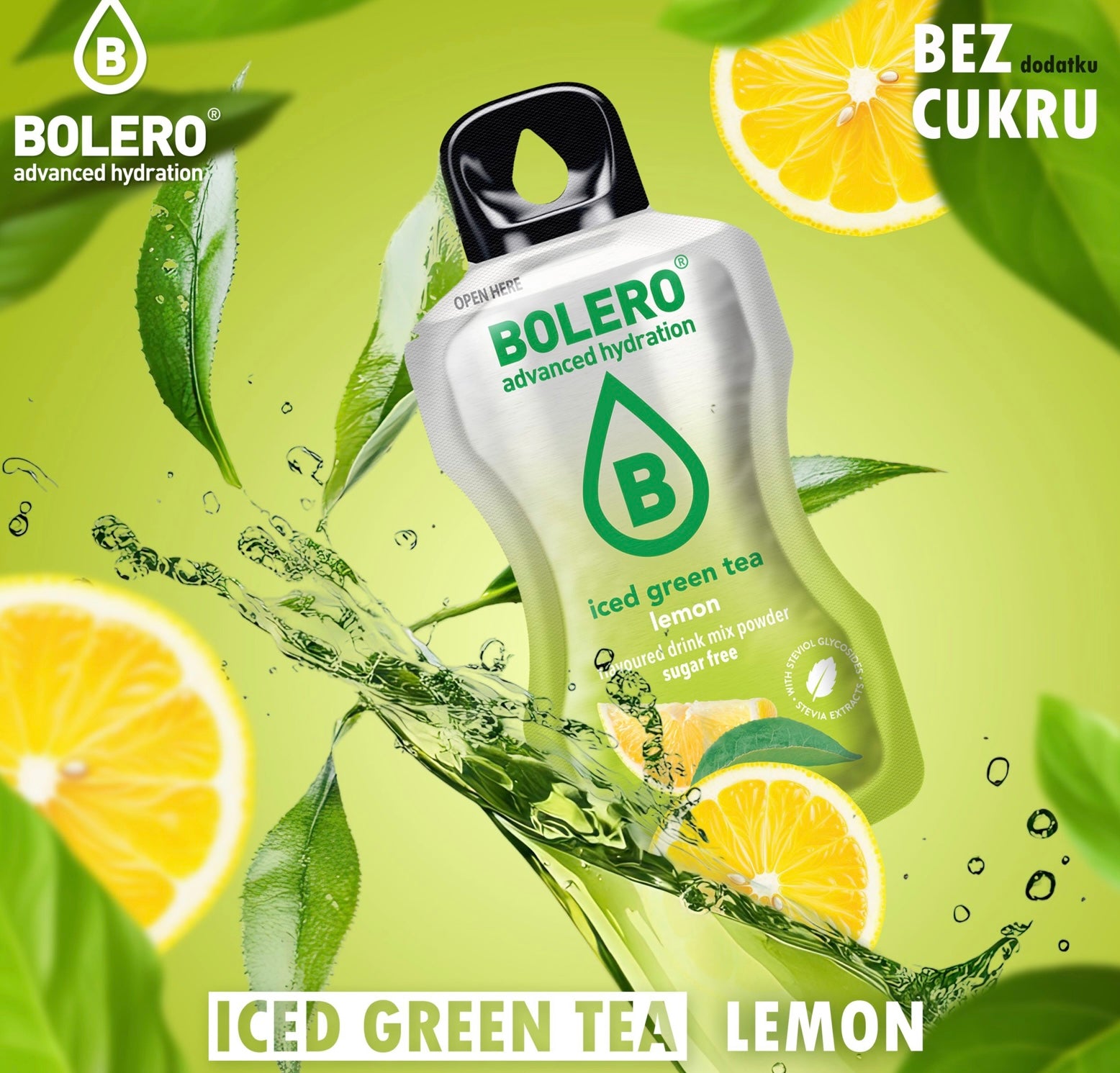 BOLERO 3G ICED GREEN TEA LEMON (ZIELONA HERBATA MROŻONA O SMAKU CYTRYNY)