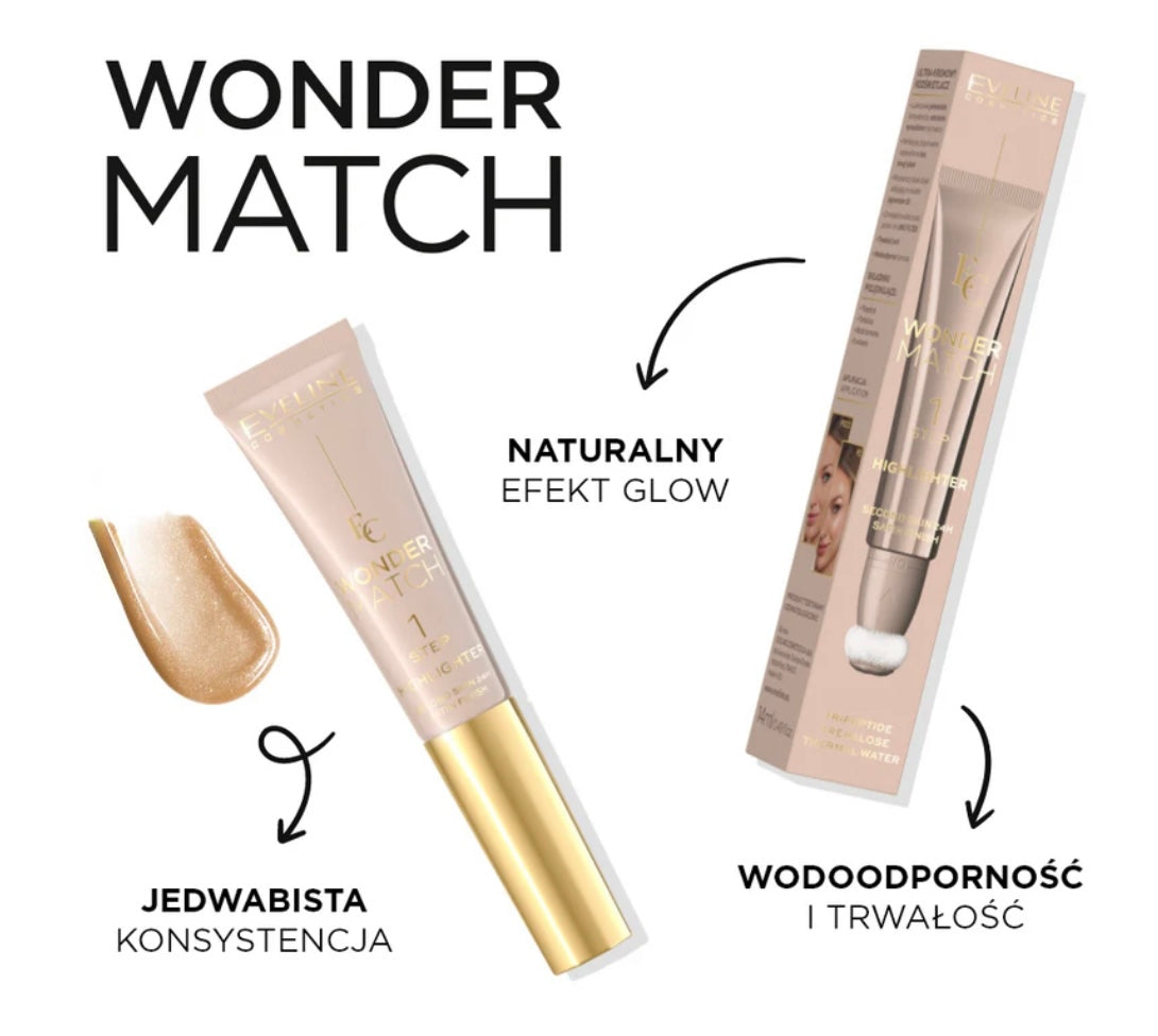 Eveline Ultrakremowy rozświetlacz Wonder Match