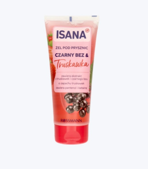 ISANA
Żel pod prysznic, Czarny Bez-Truskawka