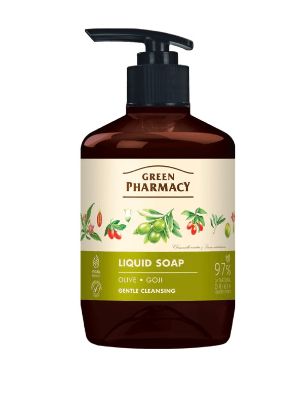 Green Pharmacy Mydło w Płynie Oliwa i Jagody Goji 460ml