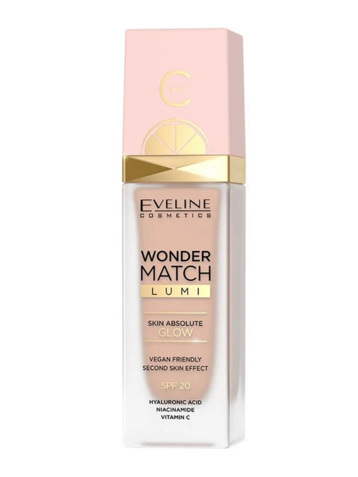 Eveline Wonder Match Lumi Rozświwtlający Podkład SPF20 Nr 15 natural 30ml