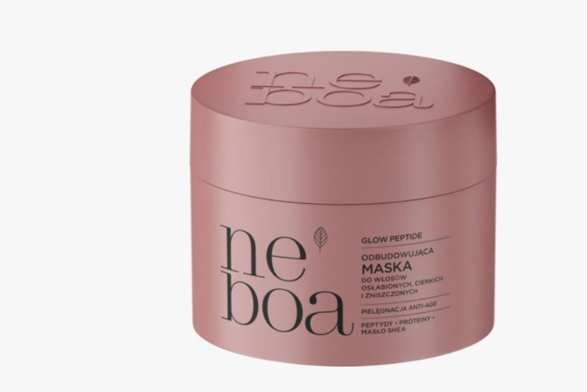 NEBOA Glow Peptide
Maska do włosów osłabionych, cienkich i zniszczonych, odbudowująca
