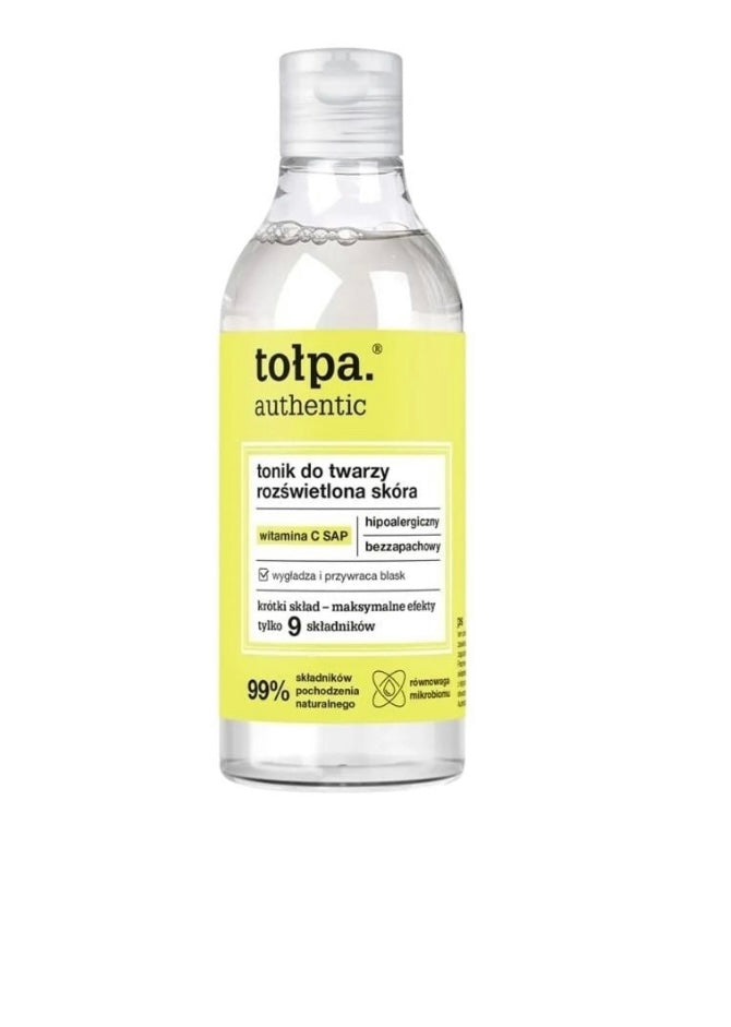 Tolpa Authentic Rozświetlający Tonik do Twarzy 200ml
