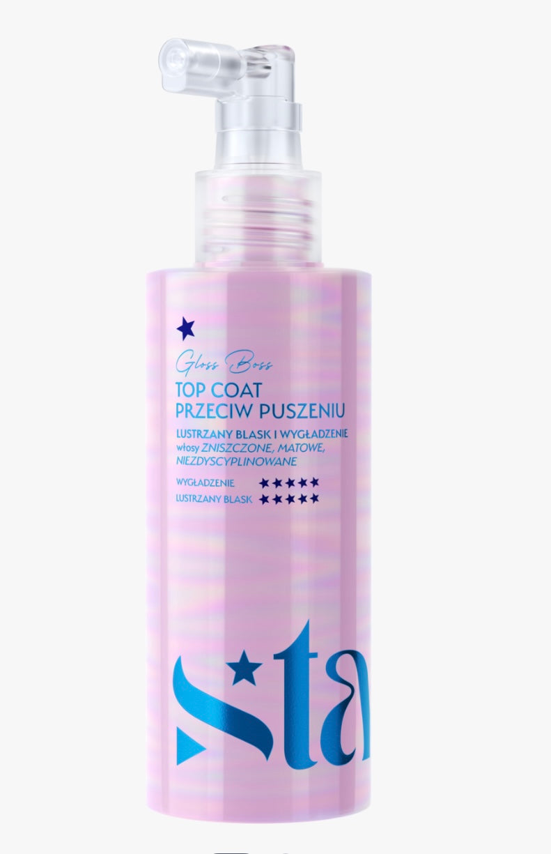 STARS Gloss Boss
Top coat do włosów, przeciw puszeniu