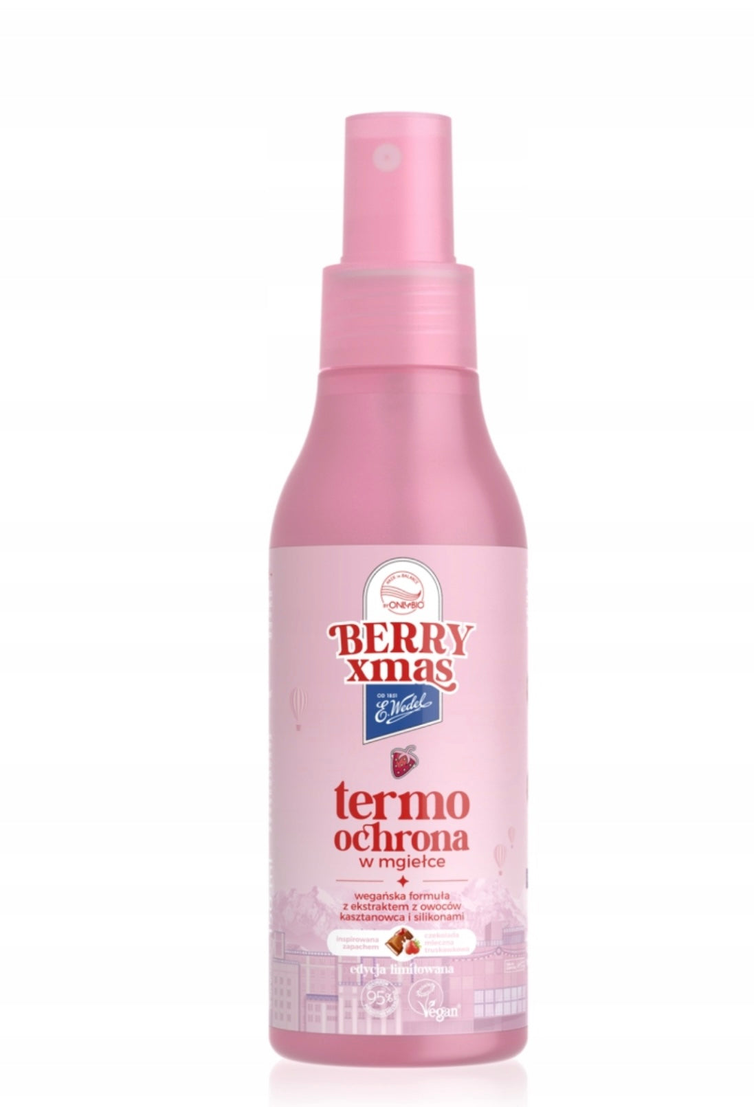 Hair in Balance x E. Wedel Termoochrona spray czekolada truskawkowa 150 ml