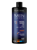 4ORGANIC Men Power Natural Shower Gel 3 in 1 Energy