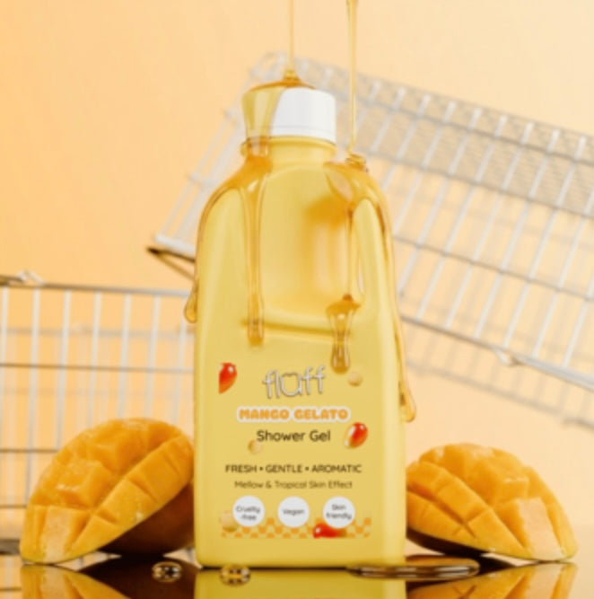 Fluff Żel do mycia ciała, Mango Gelato
500 ml