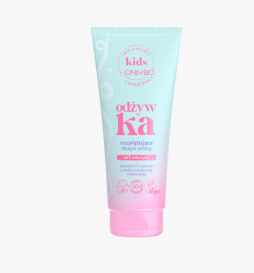 ONLYBIO HAIR IN BALANCE Kids
Odżywka do włosów, rozplątująca długie włosy, od 1.roku życia