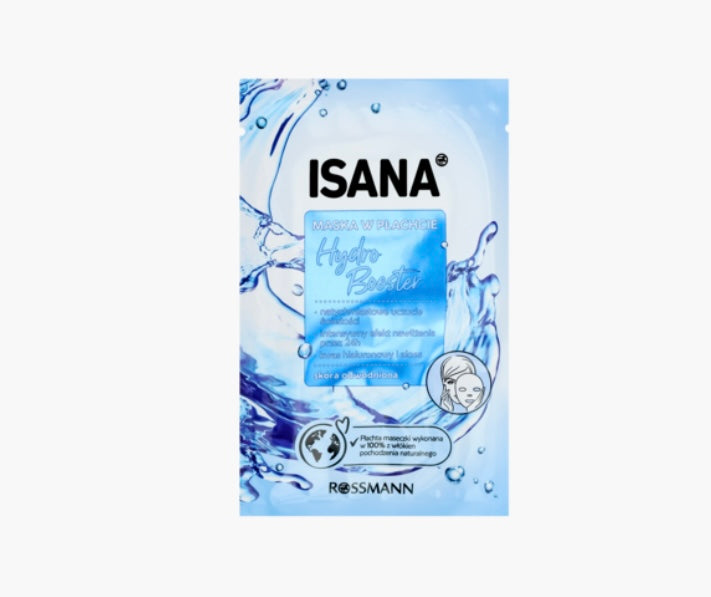 Isana Hydro Booster Maska w płachcie, odświeżająca i nawilżająca
1 szt.