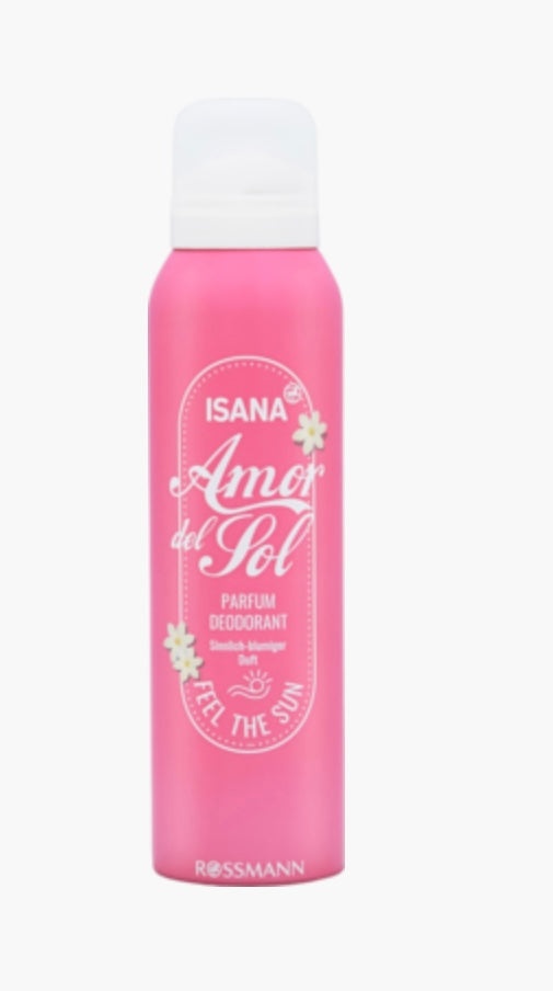 Isana Amor del Sol Dezodorant w sprayu, dla kobiet, perfumowany, zapach Kwiatowy
150 ml