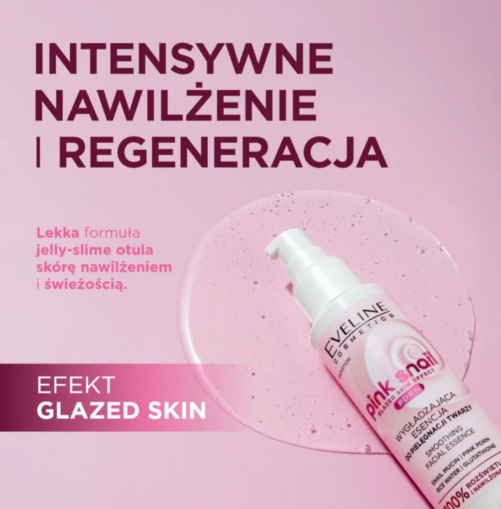 Eveline PINK SNAIL
Wygładzająca esencja do pielęgnacji twarzy