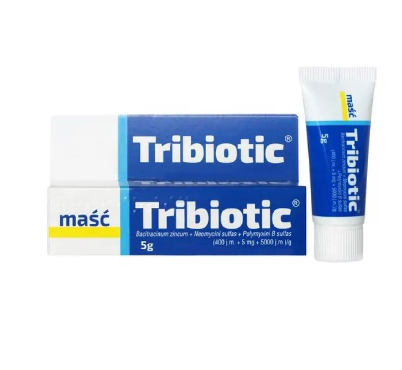 Tribiotic (400 j.m. + 5 mg + 5000 j.m. )/ g, maść, 5 g