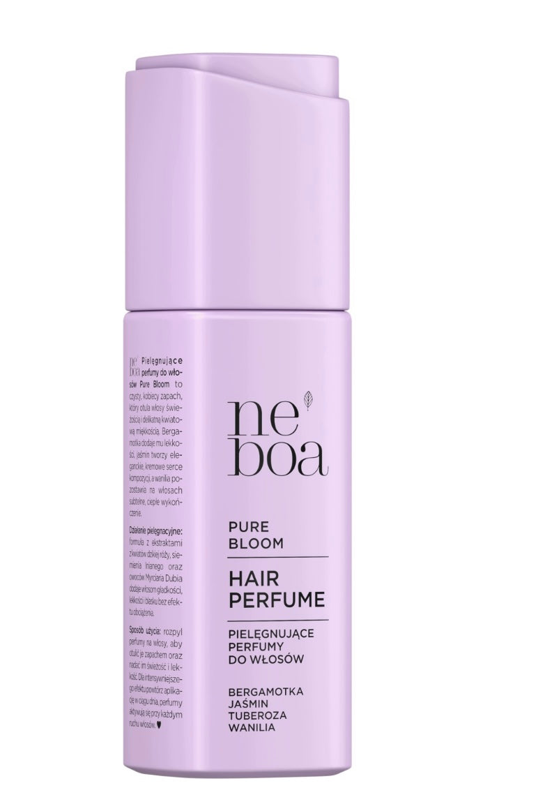 PURE BLOOM Perfumy do Włosów Neboa Hair Perfume Bergamotka Jaśmin Tuberoza Wanilia 50 ml
