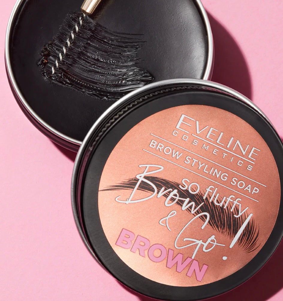 Eveline Brow & Go Mydło do Stylizacji Brwi Brown 25g