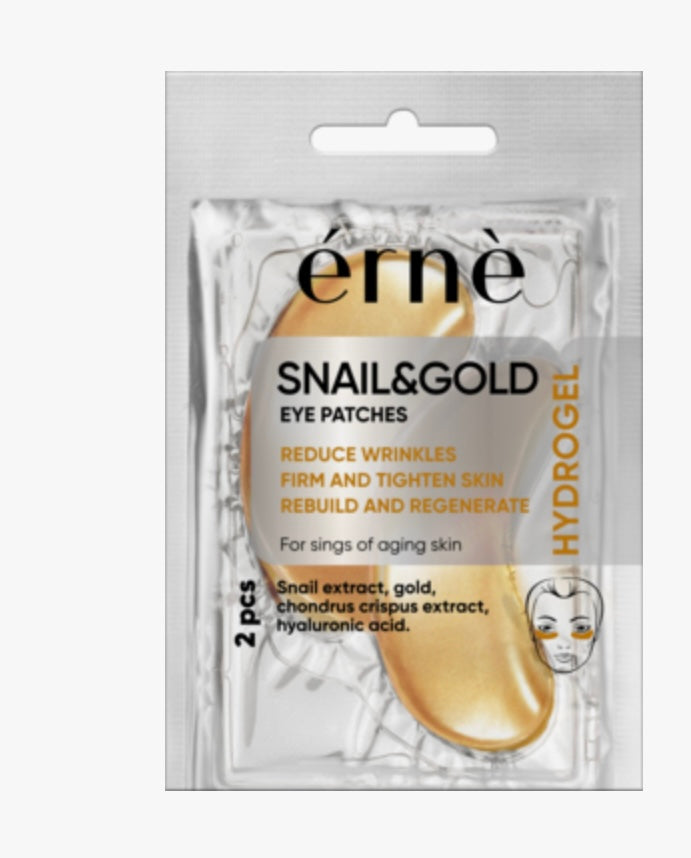 ERNE Snail & Gold
Płatki pod oczy, hydrożelowe,
2 szt