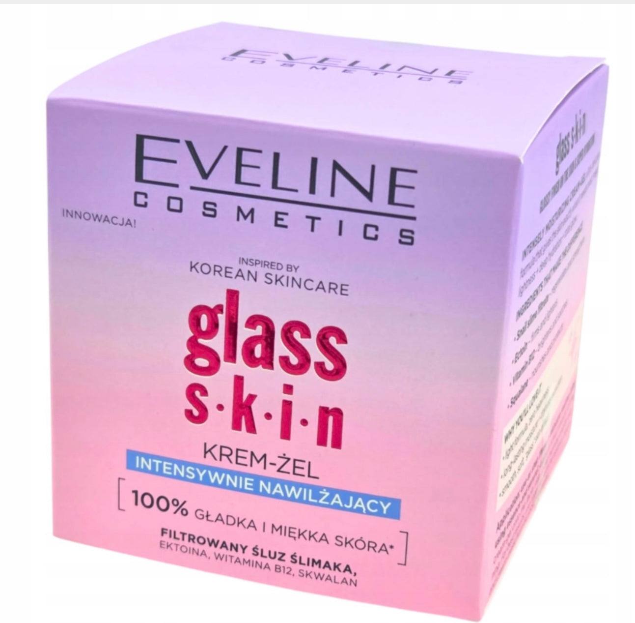 Eveline Glass Skin krem-żel intensywnie nawilżający 50 ml