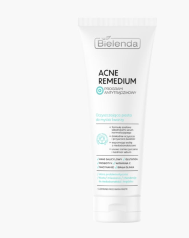 Bielenda
Acne Remedium
Pasta do mycia twarzy, oczyszczająca