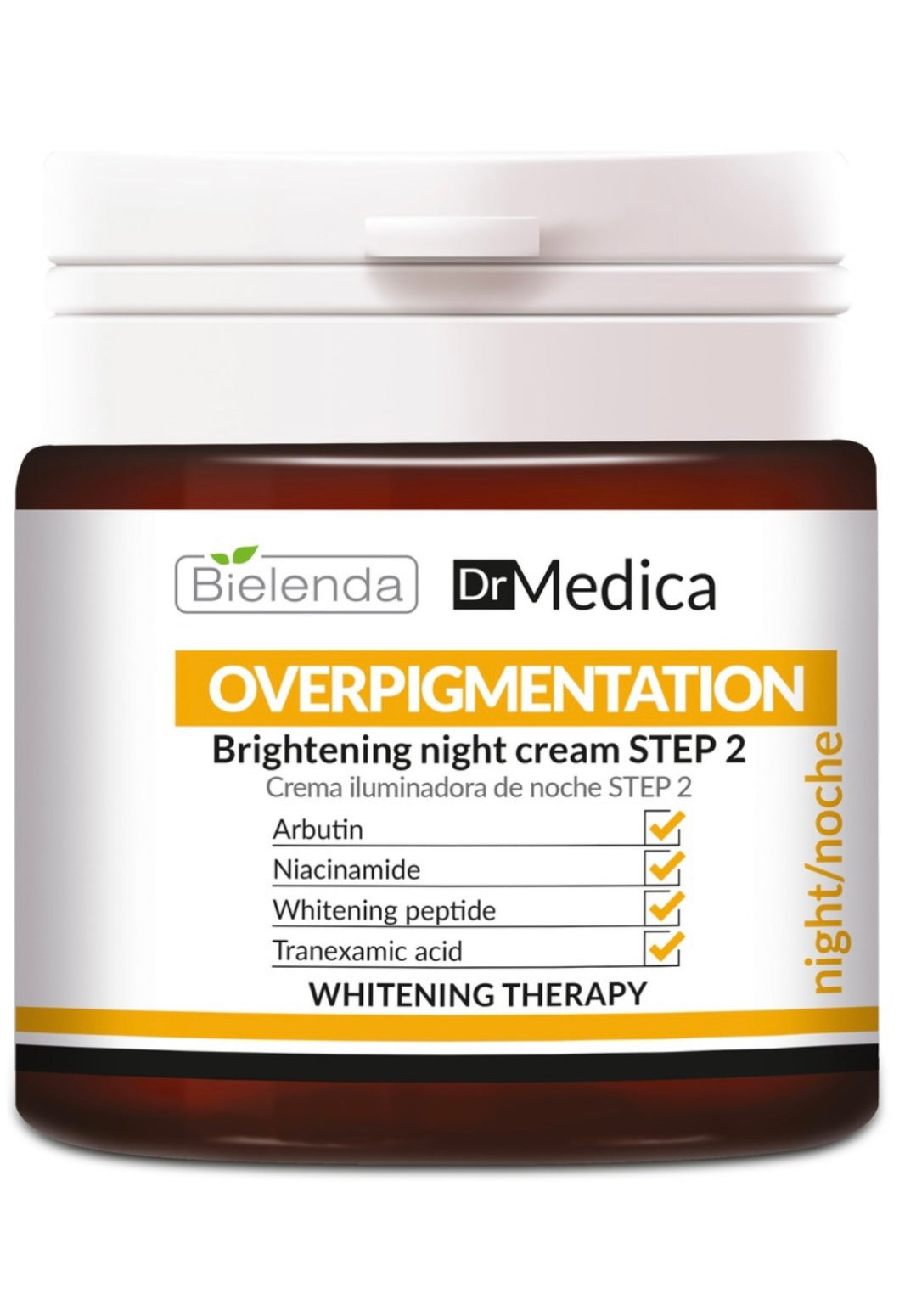11/2026Bielenda Dr Medica Overpigmentation Rozświetlający Krem Krok 2 z Arbutyną Niacynamidem i Peptydem Wybielającym na Noc 50ml